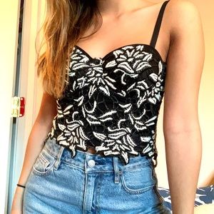Floral Corset Top